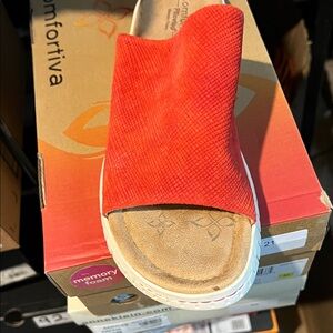 Comfortiva Red Sandals